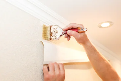 Pose de papier peint à Don — revêtements muraux et toiles de verre
